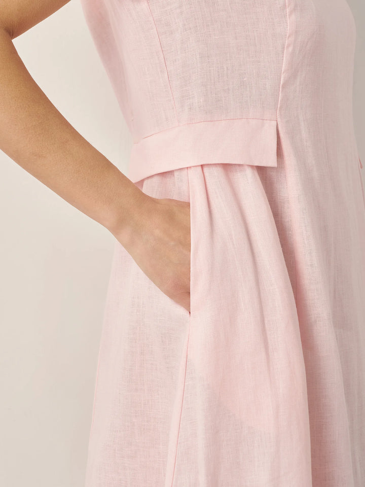 Mira™ | Natural Summer V-Neck Dress
