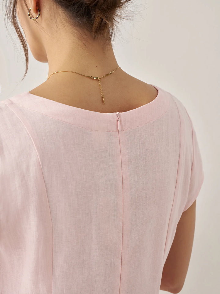 Mira™ | Natural Summer V-Neck Dress