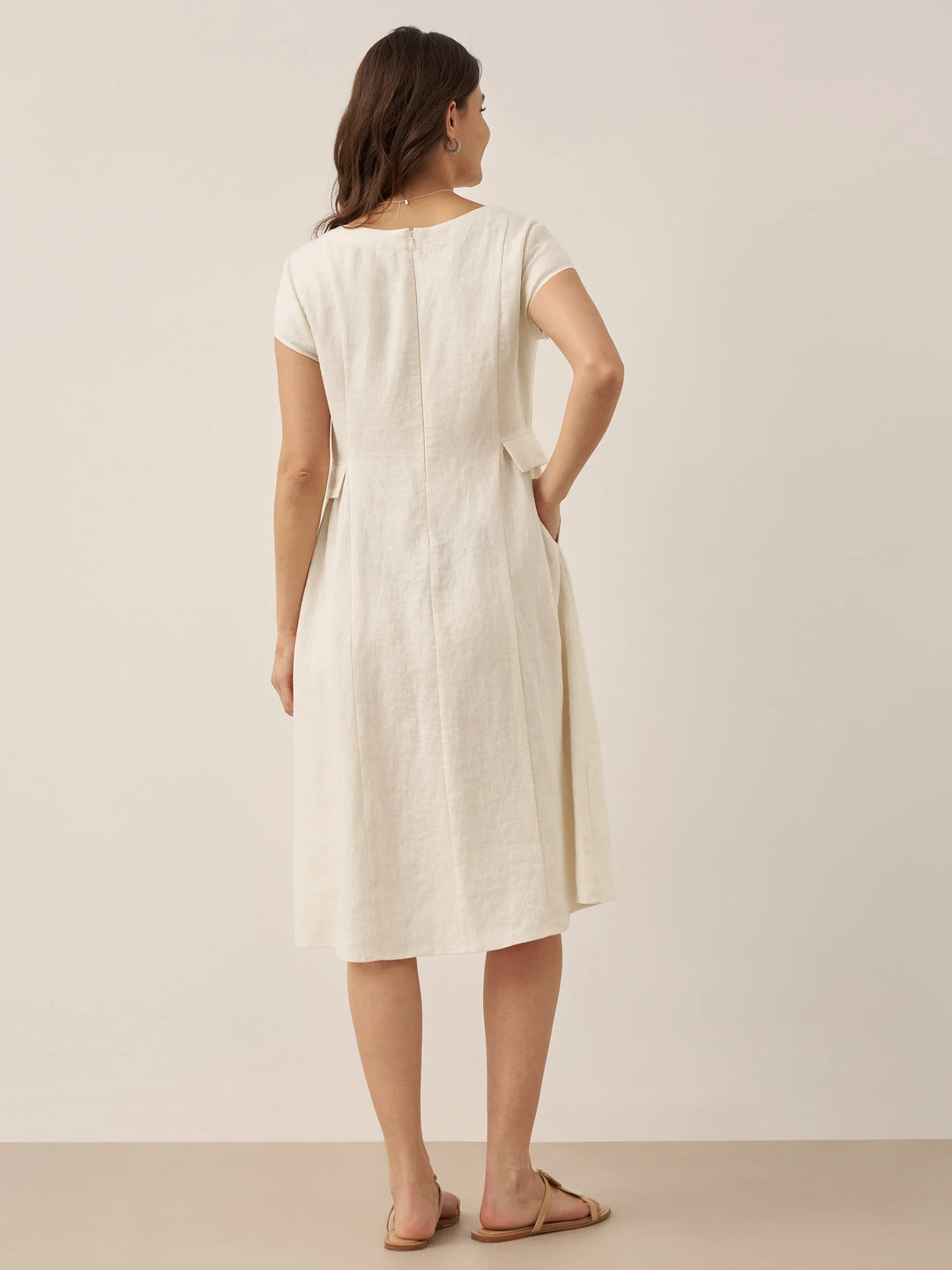Mira™ | Natural Summer V-Neck Dress