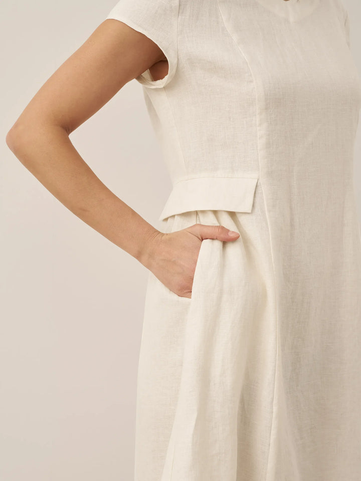 Mira™ | Natural Summer V-Neck Dress