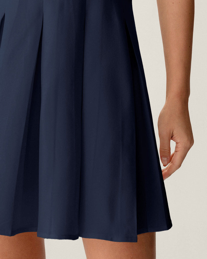 Nancy™ | Plissee-Minikleid mit Knöpfen